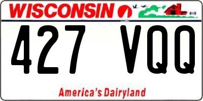 WI license plate 427VQQ
