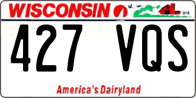 WI license plate 427VQS