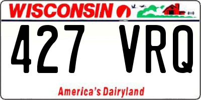 WI license plate 427VRQ