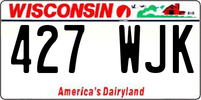 WI license plate 427WJK