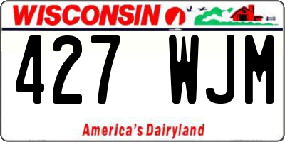 WI license plate 427WJM