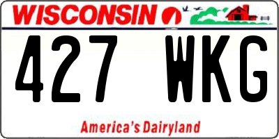 WI license plate 427WKG