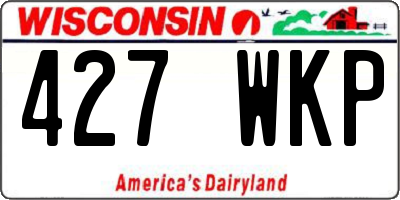 WI license plate 427WKP