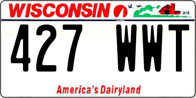 WI license plate 427WWT