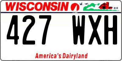 WI license plate 427WXH
