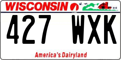 WI license plate 427WXK