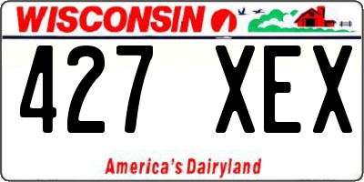 WI license plate 427XEX