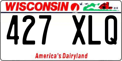 WI license plate 427XLQ
