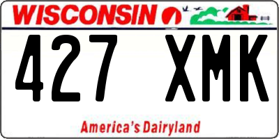 WI license plate 427XMK