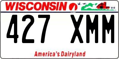 WI license plate 427XMM