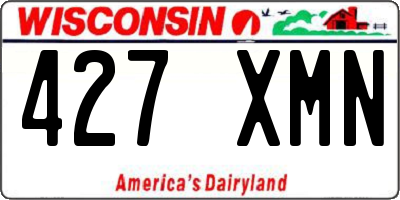 WI license plate 427XMN