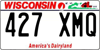 WI license plate 427XMQ
