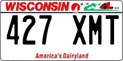 WI license plate 427XMT