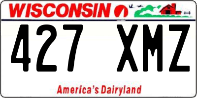 WI license plate 427XMZ