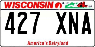 WI license plate 427XNA