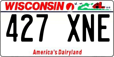 WI license plate 427XNE