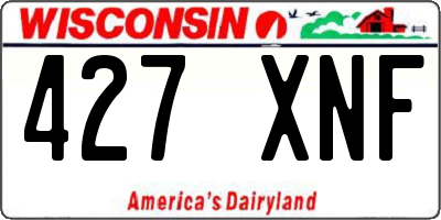 WI license plate 427XNF