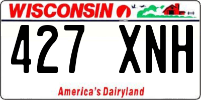 WI license plate 427XNH