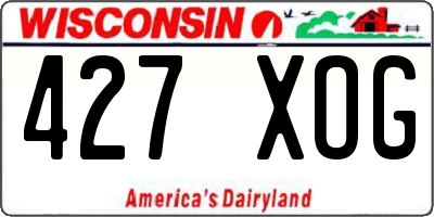 WI license plate 427XOG