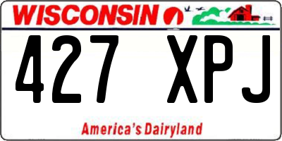 WI license plate 427XPJ