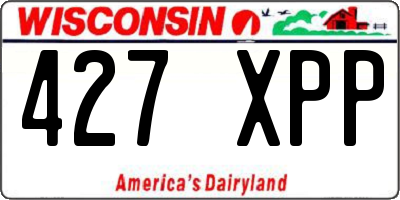 WI license plate 427XPP