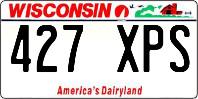 WI license plate 427XPS