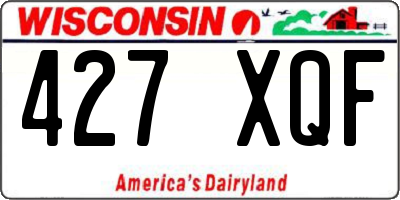 WI license plate 427XQF