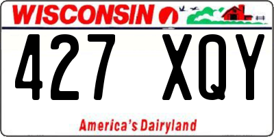 WI license plate 427XQY