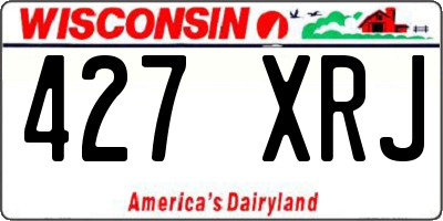 WI license plate 427XRJ