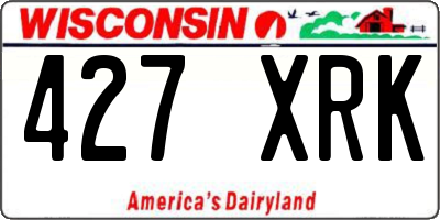 WI license plate 427XRK