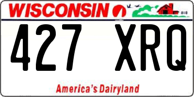 WI license plate 427XRQ