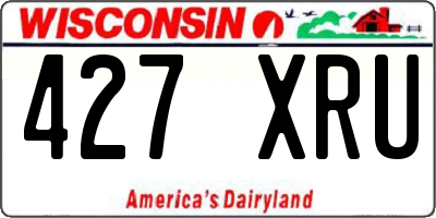 WI license plate 427XRU