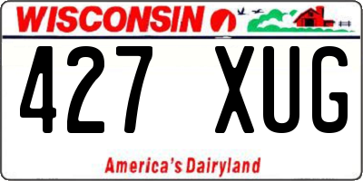 WI license plate 427XUG