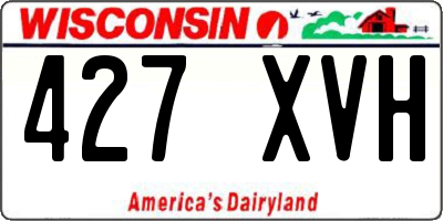 WI license plate 427XVH