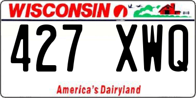 WI license plate 427XWQ