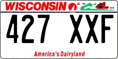 WI license plate 427XXF