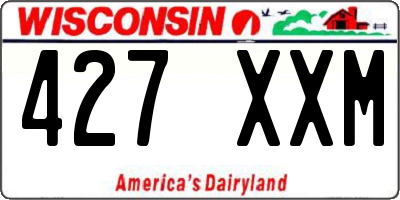 WI license plate 427XXM