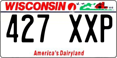 WI license plate 427XXP