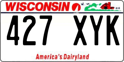 WI license plate 427XYK
