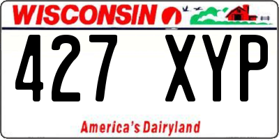 WI license plate 427XYP