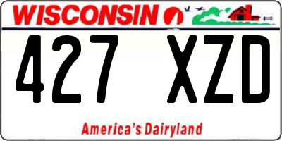 WI license plate 427XZD