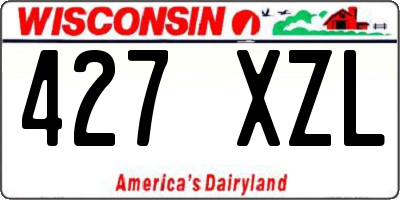 WI license plate 427XZL