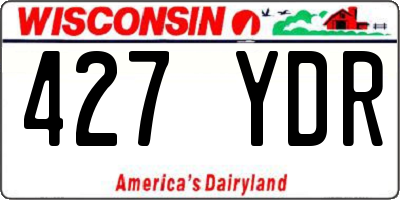 WI license plate 427YDR