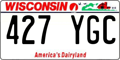 WI license plate 427YGC