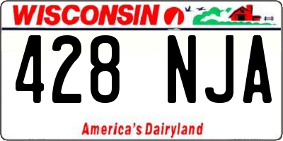 WI license plate 428NJA