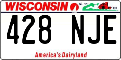 WI license plate 428NJE