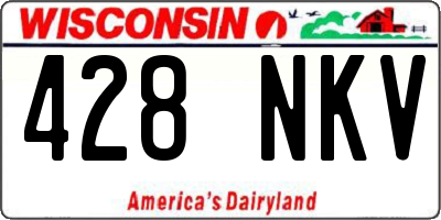 WI license plate 428NKV