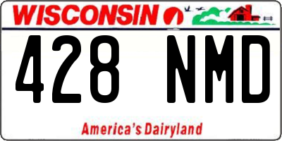 WI license plate 428NMD