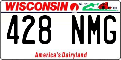 WI license plate 428NMG