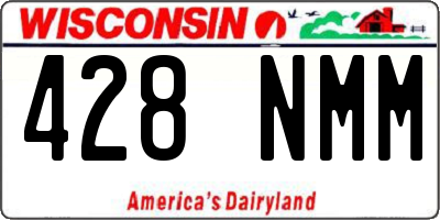 WI license plate 428NMM